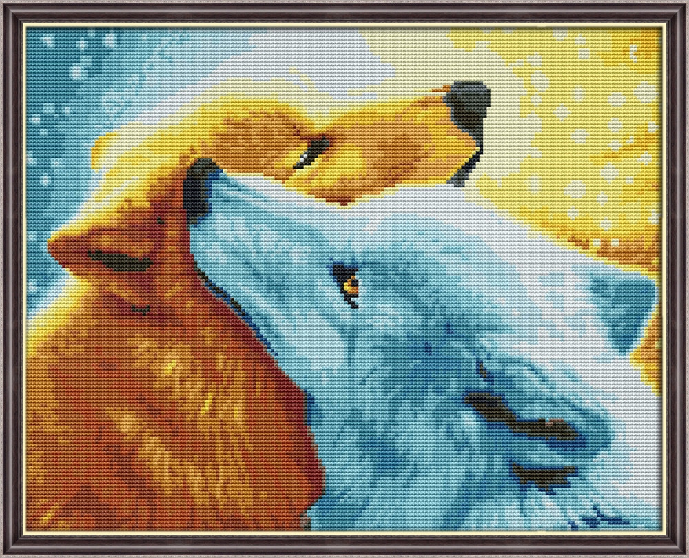 Křížková výšivka počítaná sada (kanva, mulina)