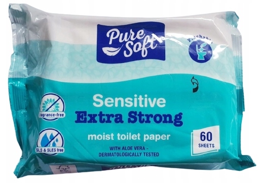 

Papier toaletowy wilgotny Pure Soft Strong 60 szt.