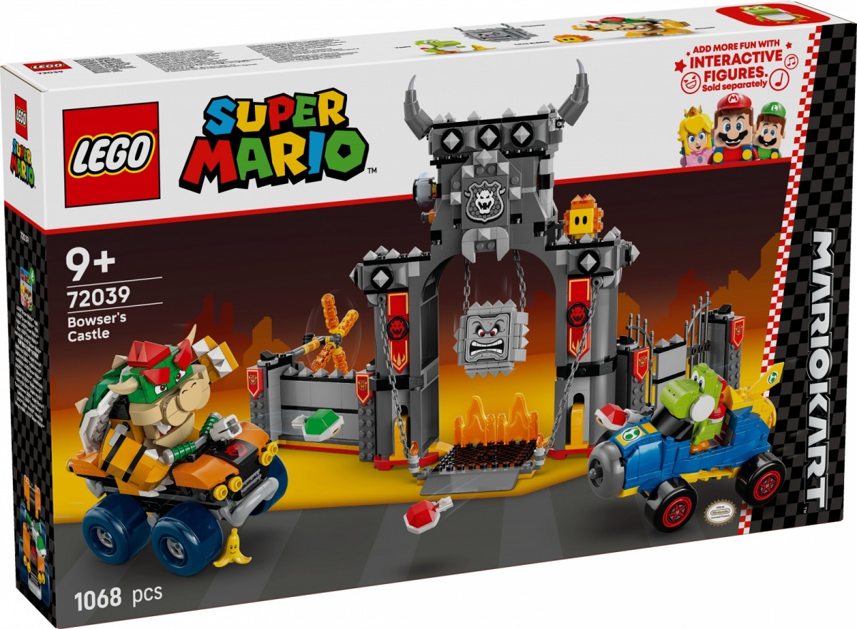 Lego Stavebnice Mario 72039 Mario Kart Bowser a jeho hrad