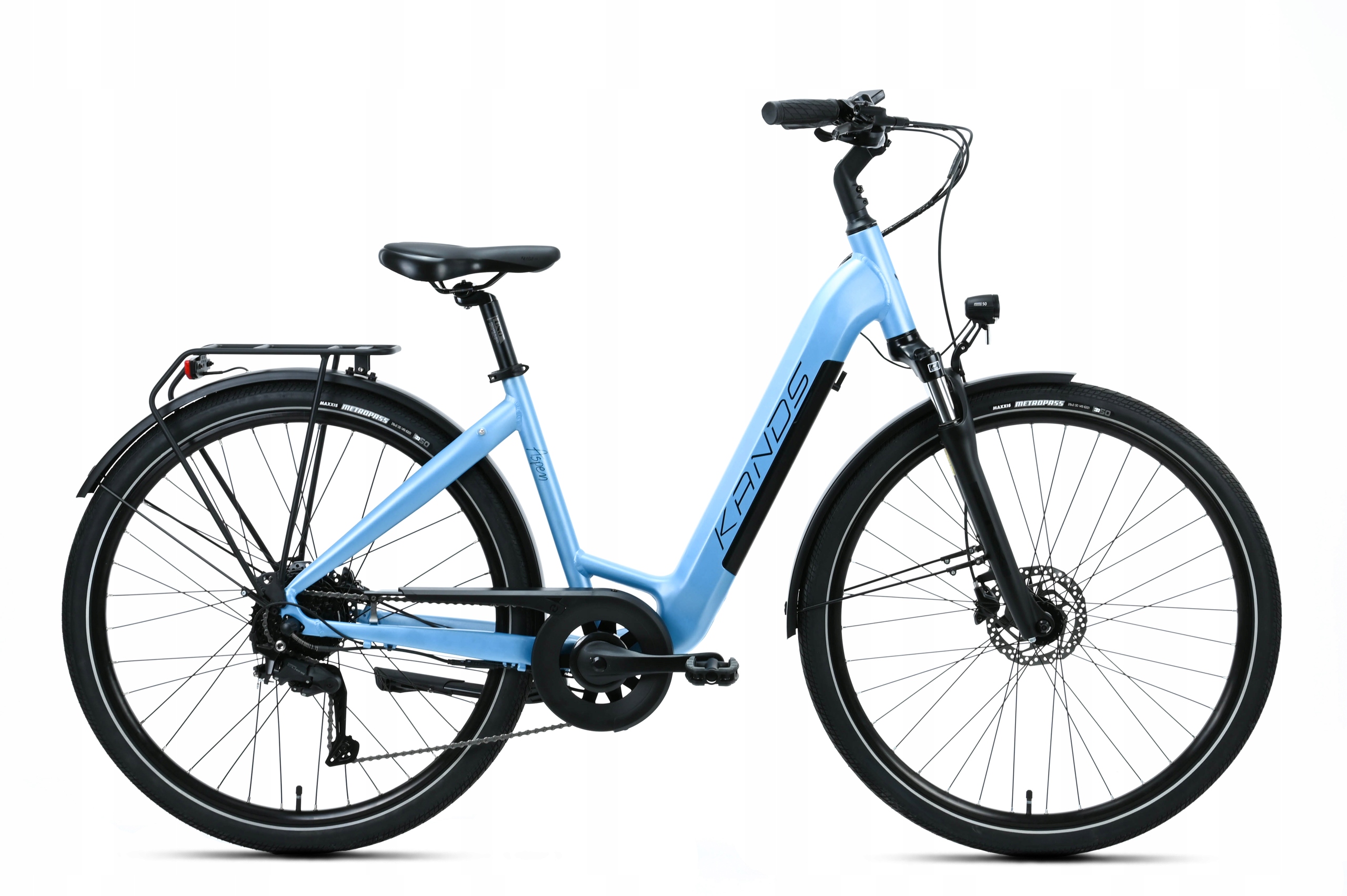 Rower elektryczny Ebike Kands Aspen 28" rama 18" błękitny