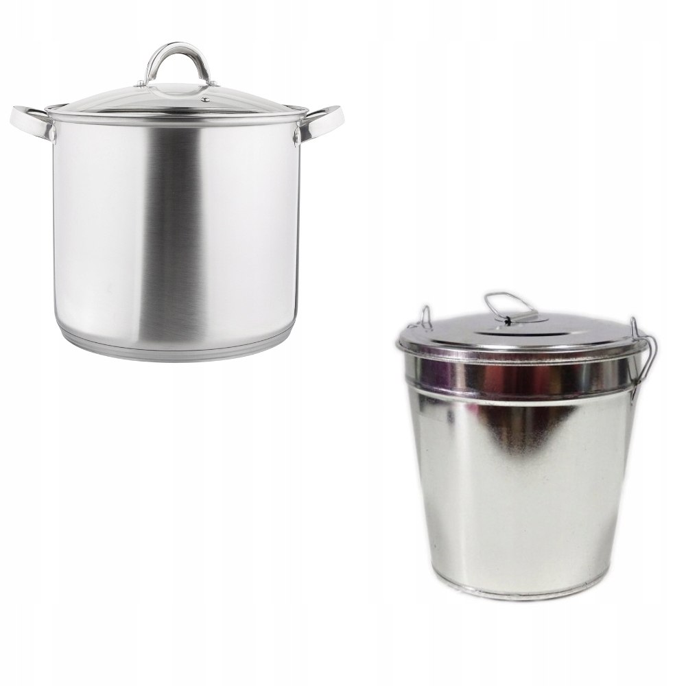 Forma Do Babki Gotowanej Duża +garnek Nierdzewny Wysoki 22 CM 7 L Indukcja