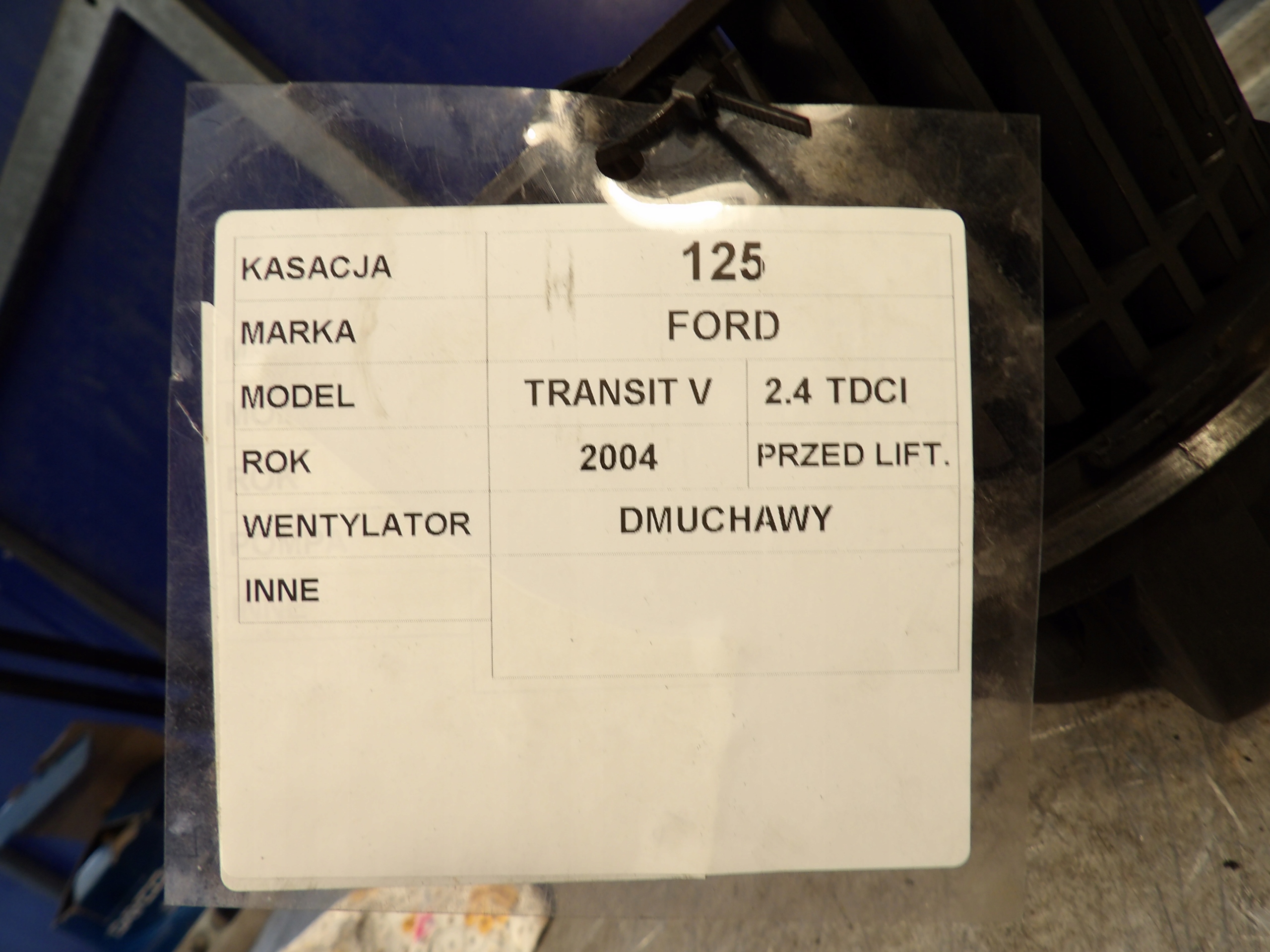Ford Transit V ventilátor topení 2,4TDCI