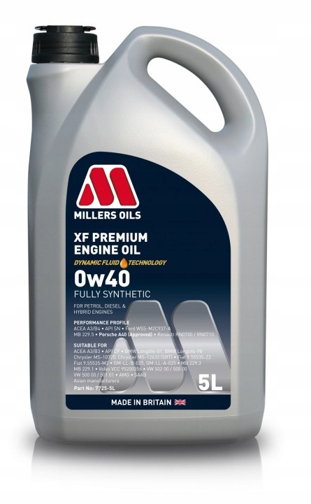 

Olej Millers Xf Premium 0W40 5L