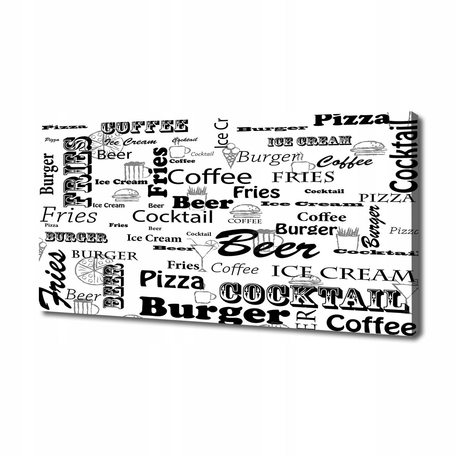 

Foto obraz na płótnie Menu w restauracji 140x70 cm