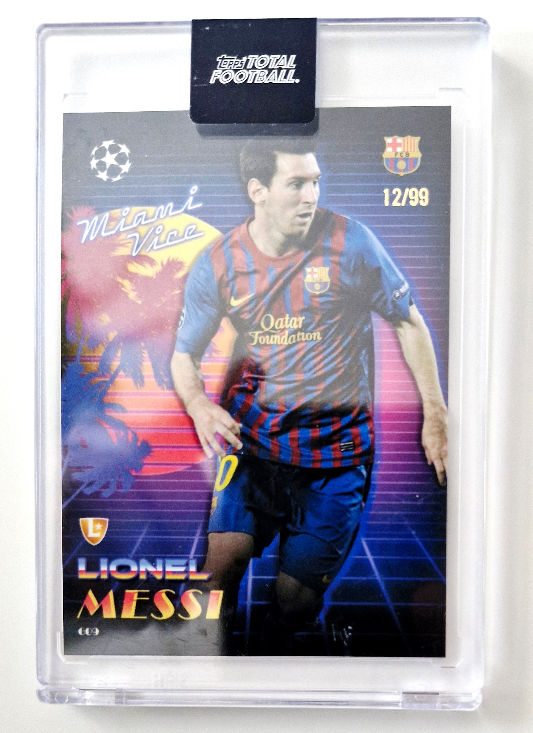 Lionel Messi Topps Total Football 24/25 Miami Vice Edition 12/99 Barcelona