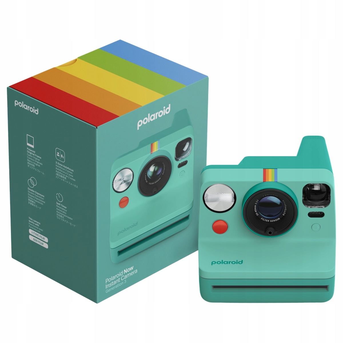 Okamžitý fotoaparát Polaroid Now Gen 3 Teal