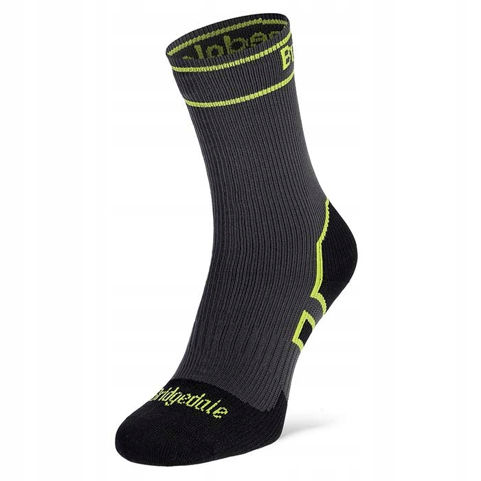 Ponožky voděodolné StormSock Lightweight Boot grey/lime Bridgedale 40-43