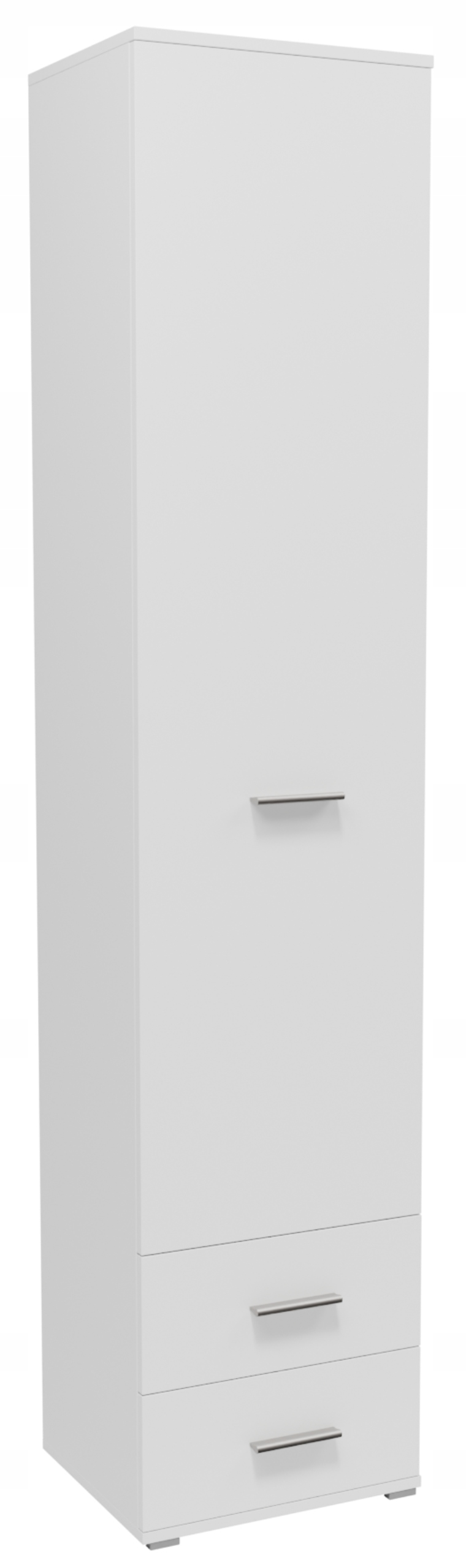 Skriňa CR3-ST3 180 cm biela regál s zásuvkami a policami na oblečenie a hračky