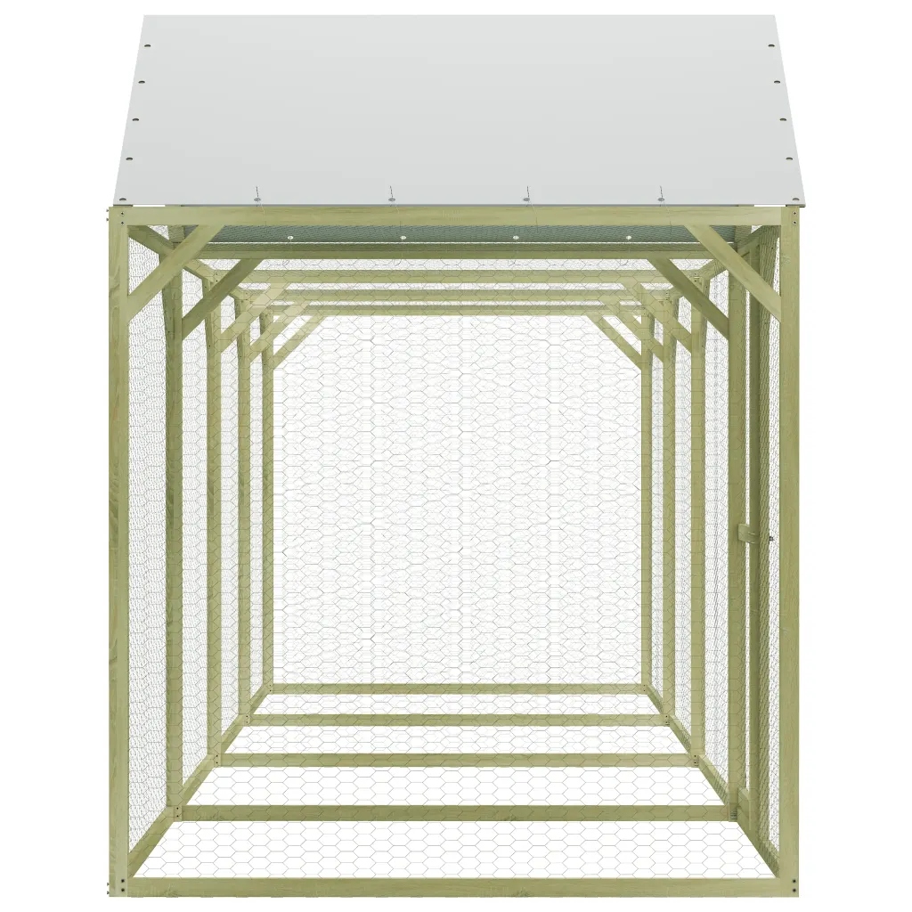 Levně Klec pro drůbež, 6x1,5x2 m, impregnované borovicové dřevo