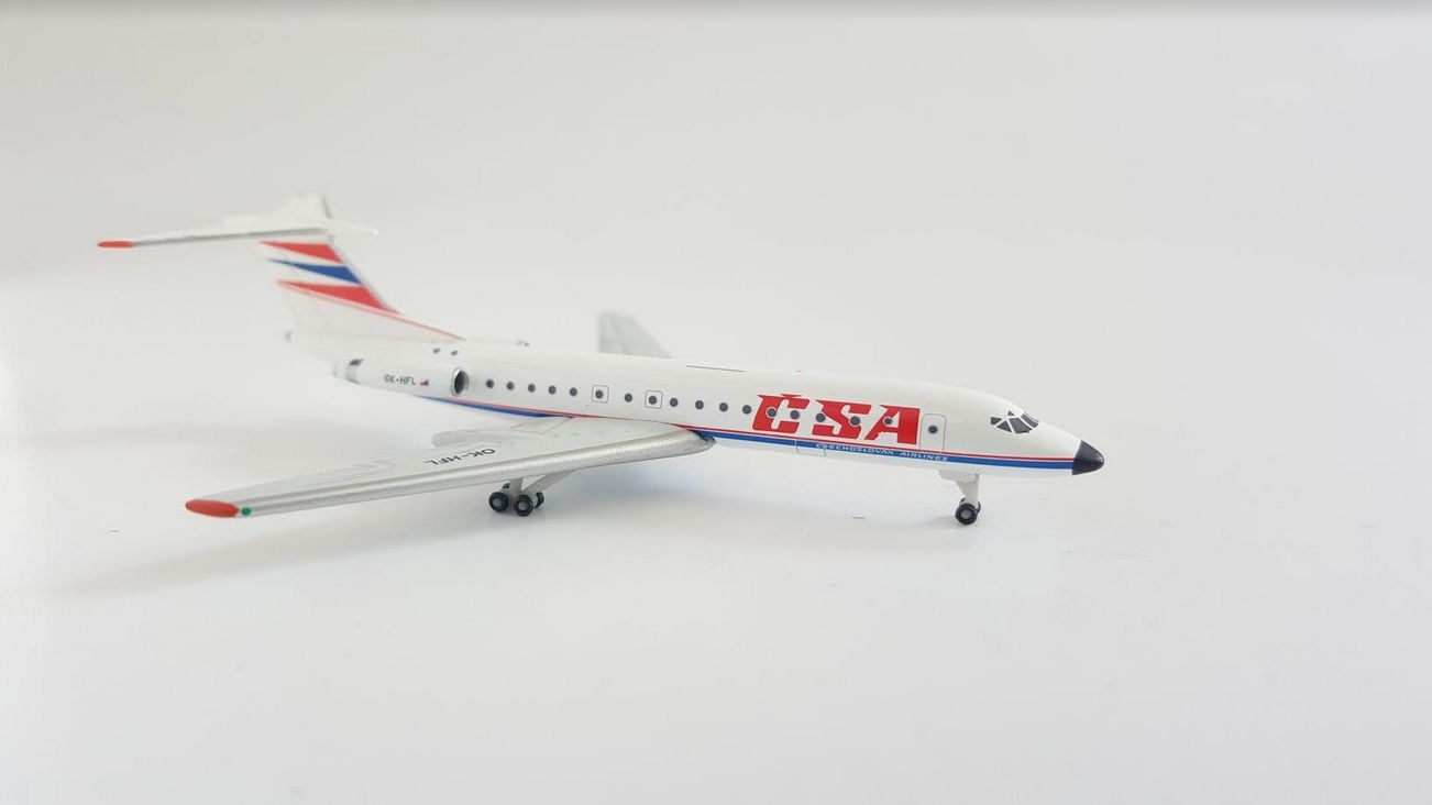 Model letadla Tupolev TU-134 Csa České aerolinie 1:500