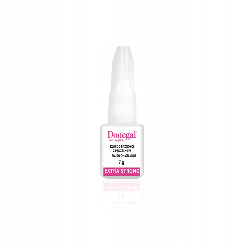 Donegal Przezroczysty klej do sztucznych paznokci z pędzelkiem, poj. 7 g
