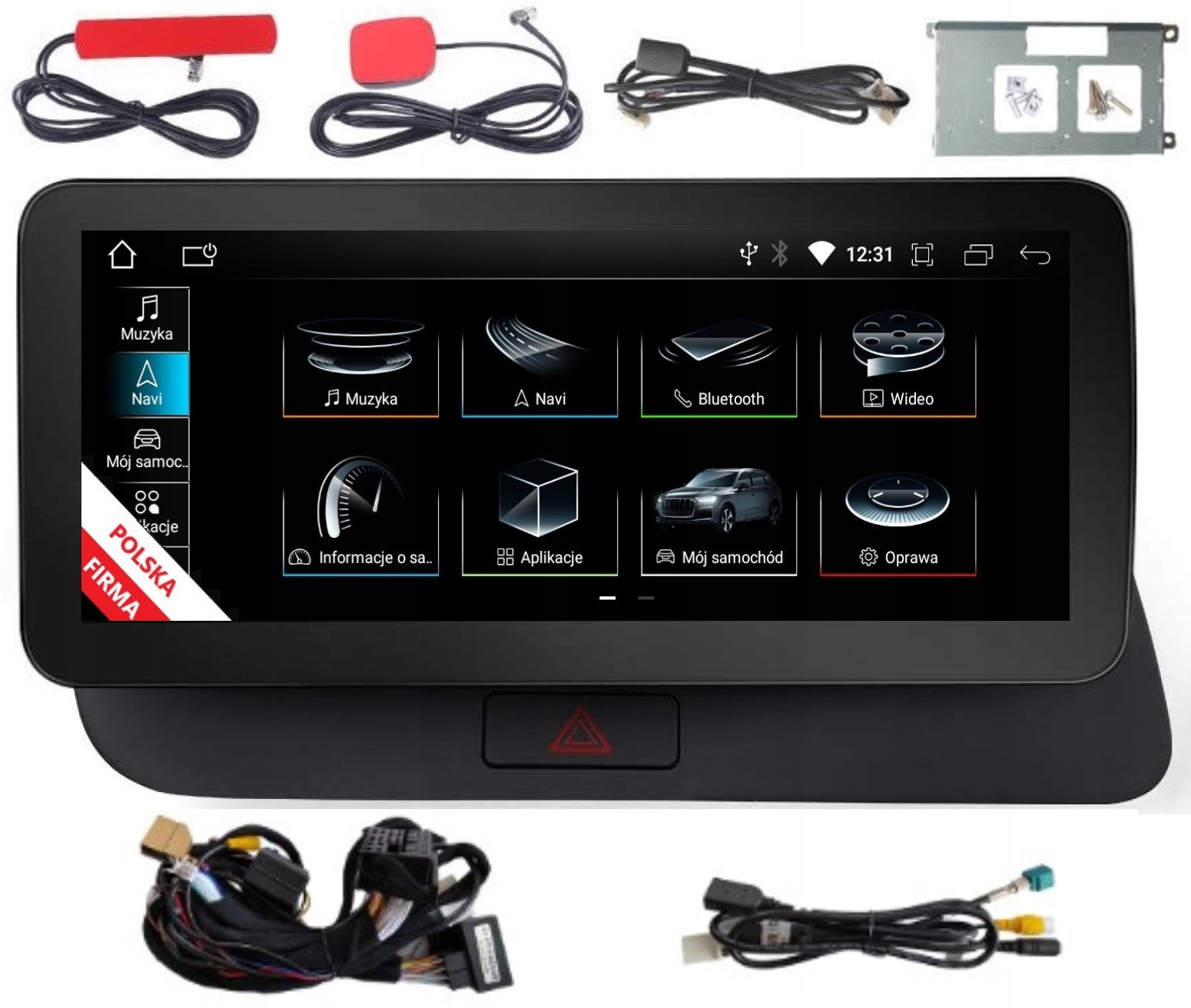 Navigácia Android Monitor Audi Q5 8R Multimedia MMI 3G 4/64 Gb Dsp Carplay