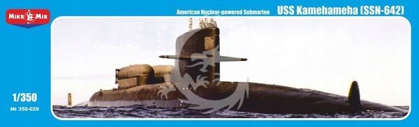 Ponorka Uss Kamehameha SSN-642 Special MikroMir 350-029 v měřítku 1/350
