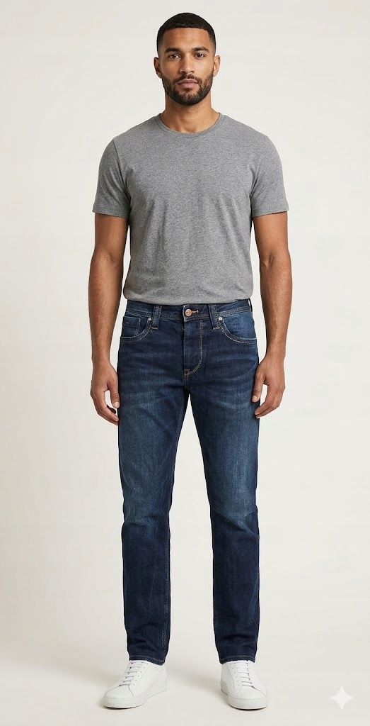 Pepe Jeans Pánské Jednoduché Tmavě Modré Džíny S Knoflíky 30/34 Xta