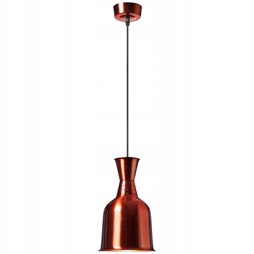 Lampa grzewcza do potraw na podczerwień IR wisząca mosiądz śr. 19 cm 250 W Marka Royal Catering