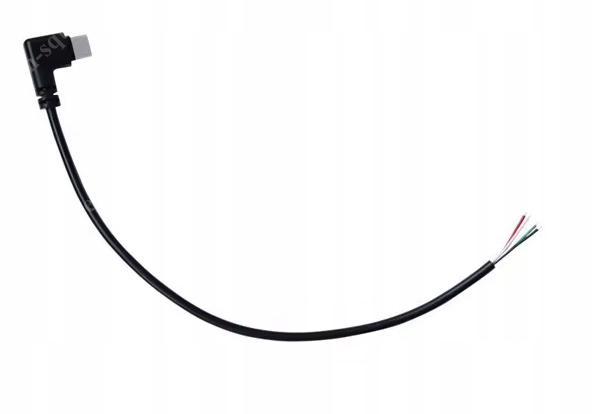 WTYK USB-C Z PRZEWODEM 4PIN 30CM zasilanie + dane 22AWG 5V/3A Producent bez marki