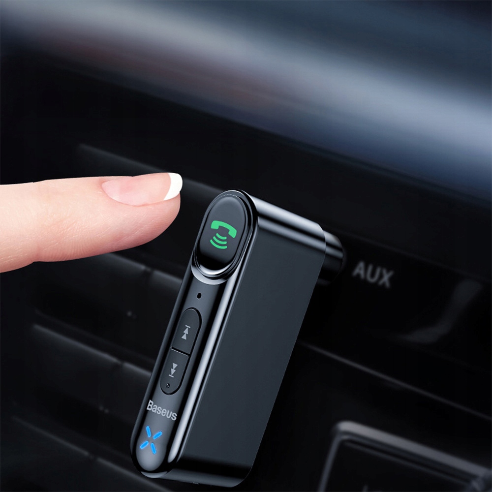 BASEUS ODBIORNIK ADAPTER BLUETOOTH BT 5.0 MINI JACK 3.5MM AUX DO SAMOCHODU Model Qiyin