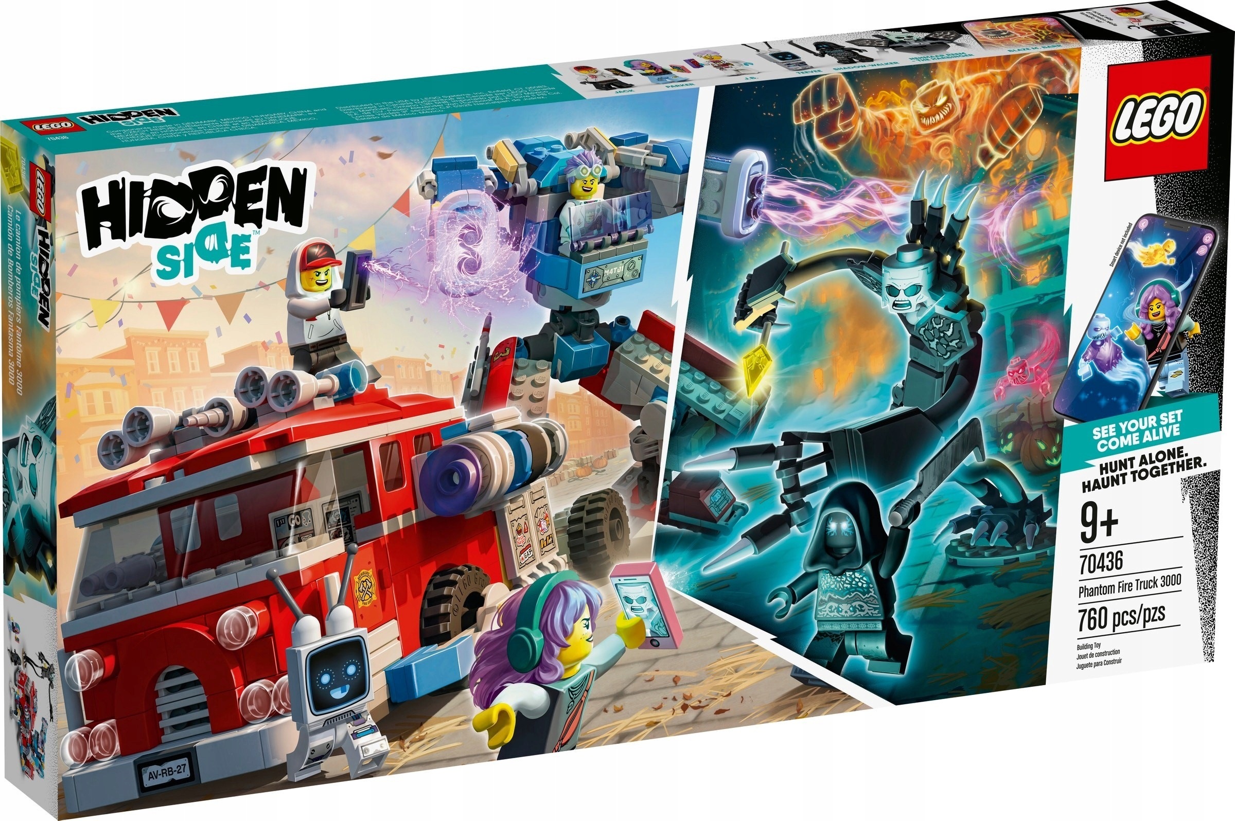 Lego Hidden Side 70436 Přízračný hasicí vůz 3000 Nový