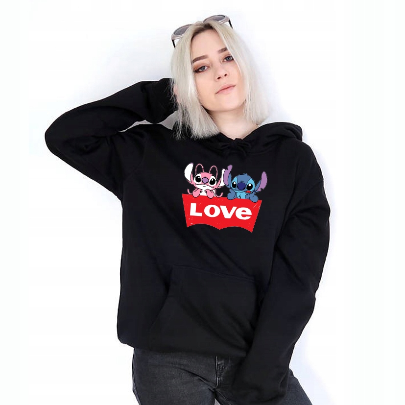 

Bluza z kapturem Czarna Rozmiar: S Lilo i Stich 02