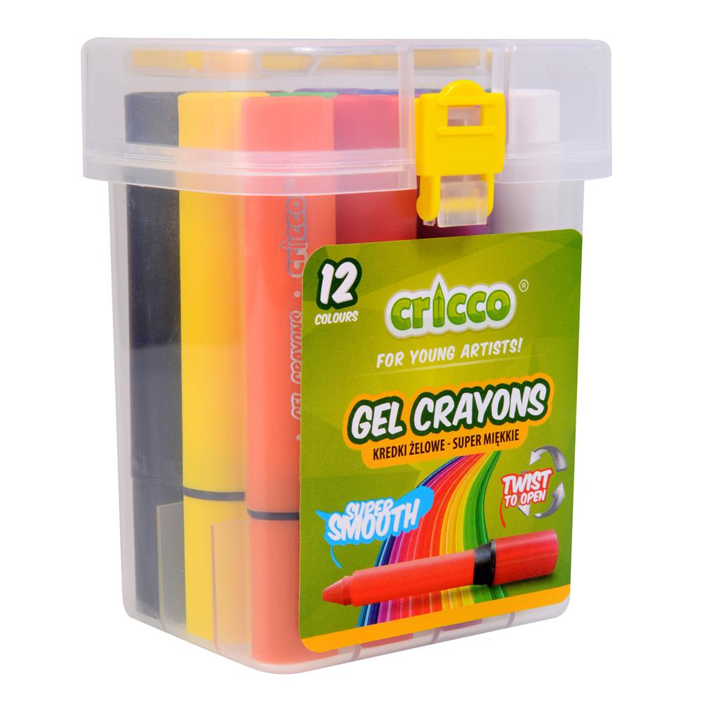 

Kredki żelowe Twist 12 Cricco