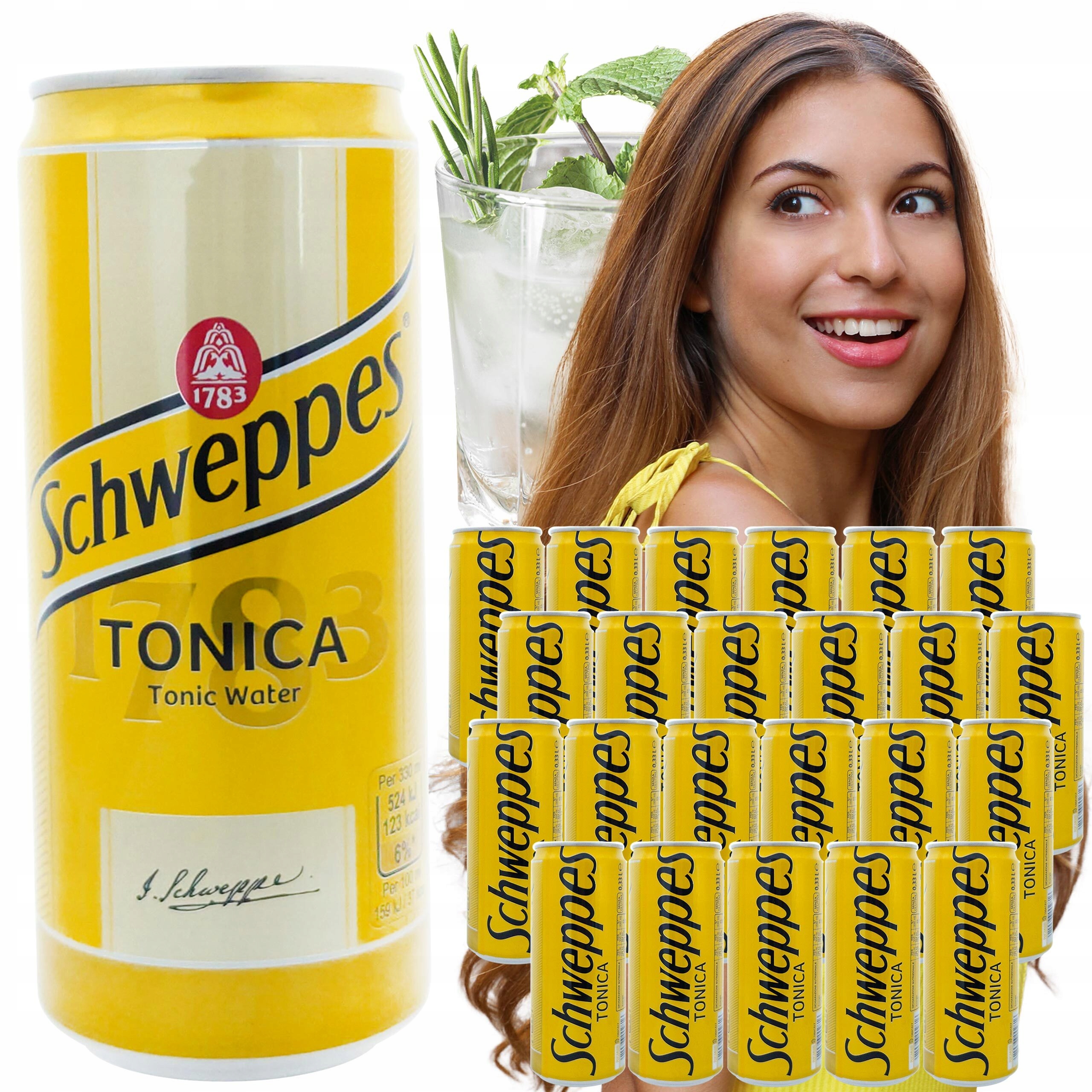 Levně Schweppes Tonic Water sycený nápoj 24 x 330ml tonik