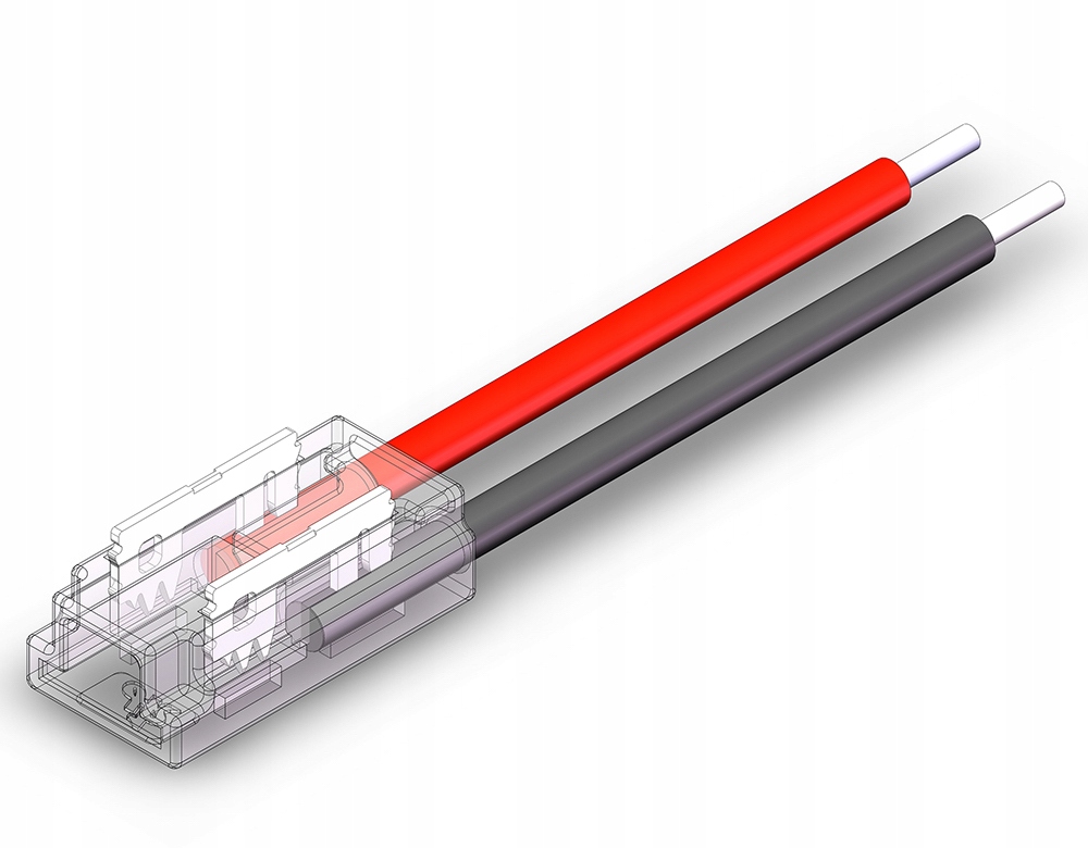 ZŁĄCZKA DO TAŚM LED COB NEON MONO 5mm Z PRZEWODEM Typ złączka