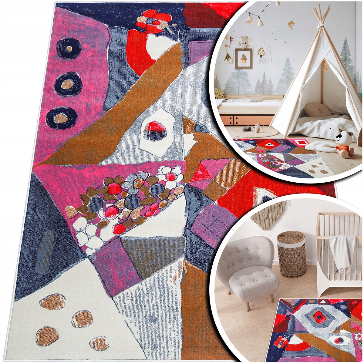 Barevný Koberec Do Dětského Pokoje Koberec Dětský Pro Děti 160x230