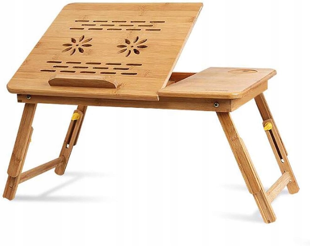 STOLIK BAMBUSOWY POD LAPTOPA TABLET TACA DO ŁÓŻKA Stan opakowania oryginalne