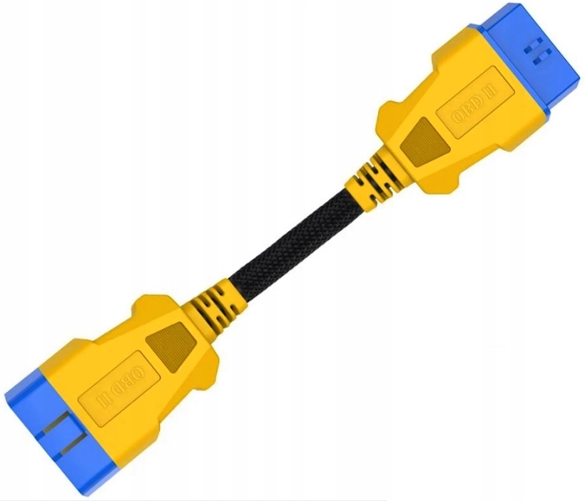Przedłużka Obd 2 II Przedłużacz Adapter 20cm Oplot Wytrzymała Mocna 20 cm