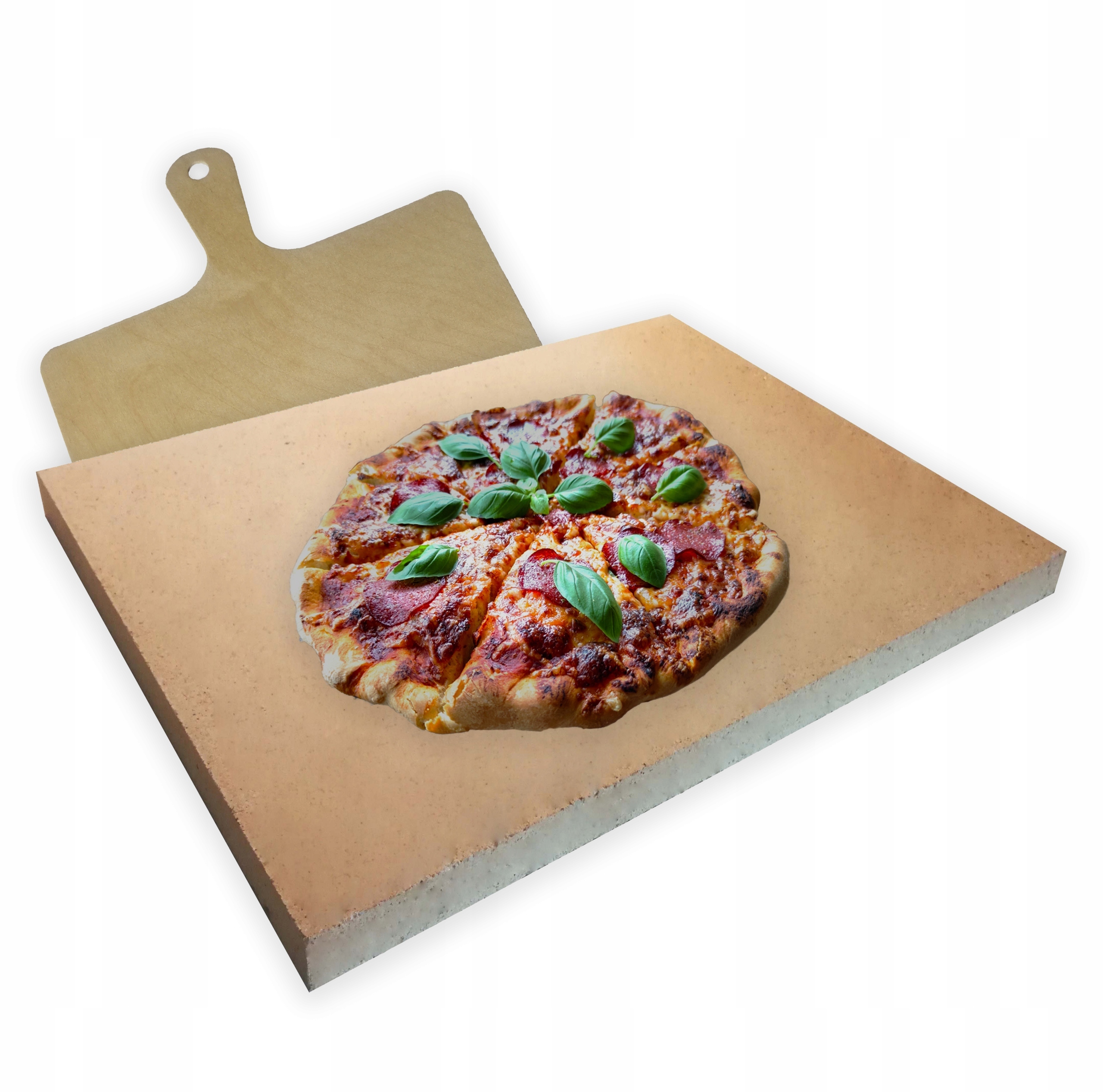 Kamień Do Pizzy Szamotowy Duży 40x30 Łopatka