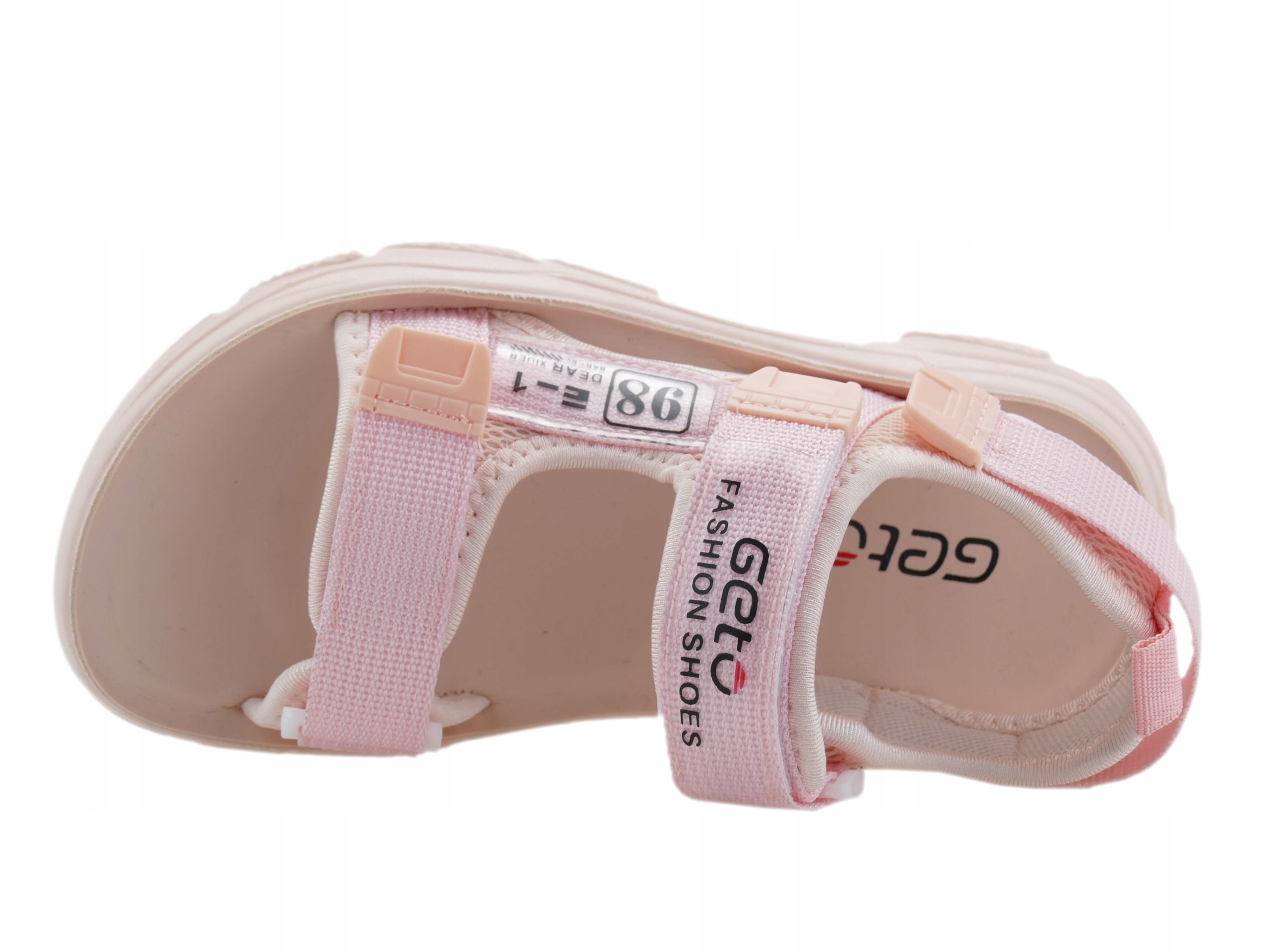 SANDAŁY DZIEWCZĘCE BUTY DZIECIĘCE SPORTOWE SANDAŁKI NA RZEPY R. 29 Materiał skóra ekologiczna