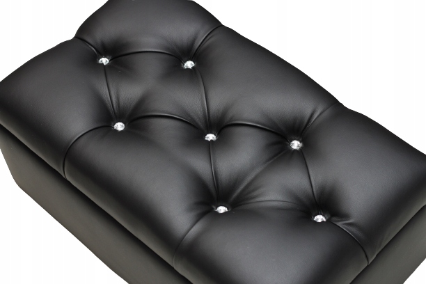 PUFA skrzynia GLAMOUR podnóżek CHESTERFIELD+kolory Szerokość mebla 68 cm