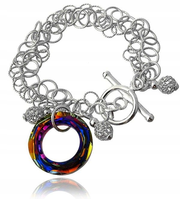 Krystaly Náramek Volcano Ring Stříbro Arande