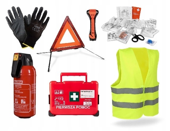 Automobilový Set Vysoká Kvalita Lékárnička Hasicí Přístroj 2 kg