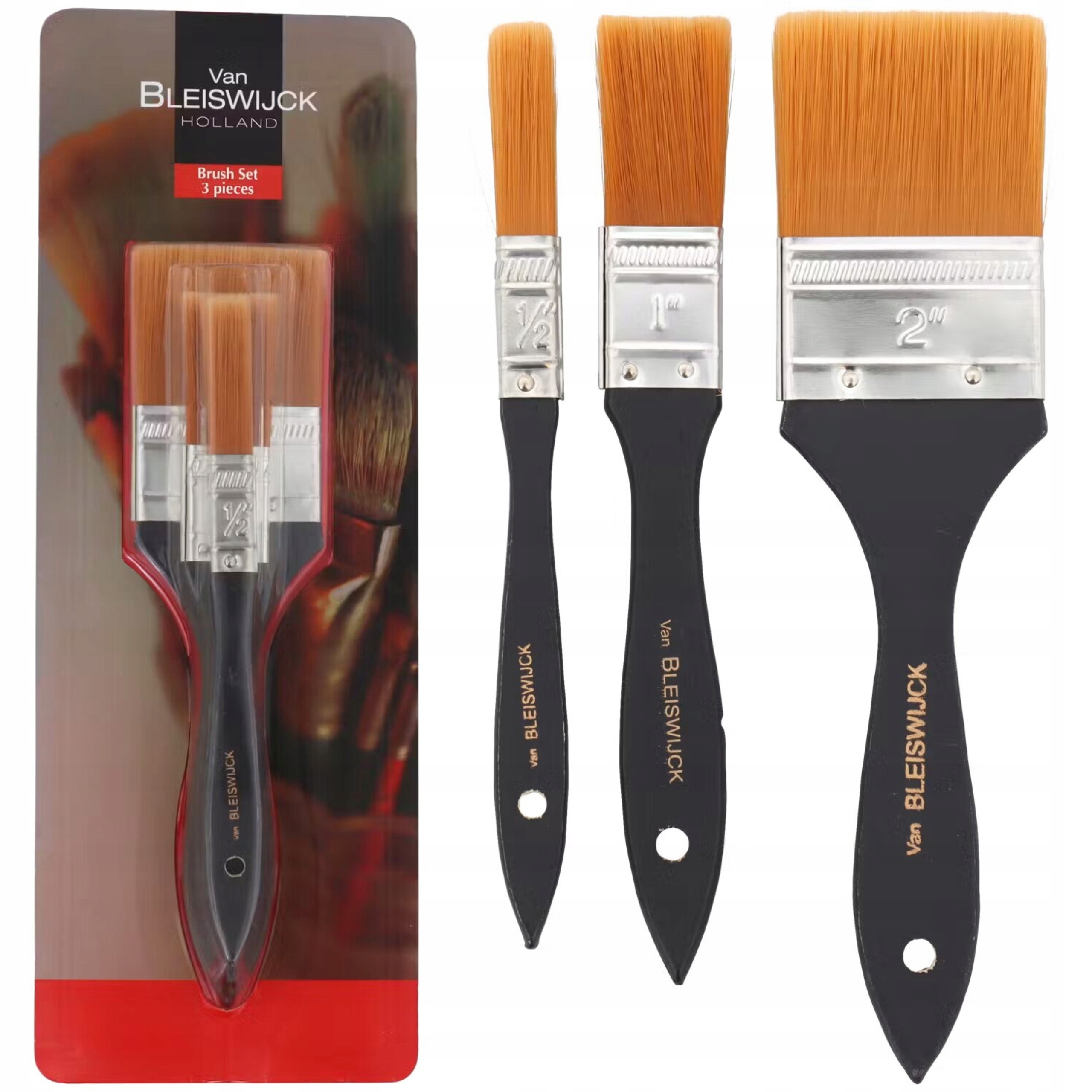 Кисти для рисования профессиональный художественный набор кистей для рисования 3 шт