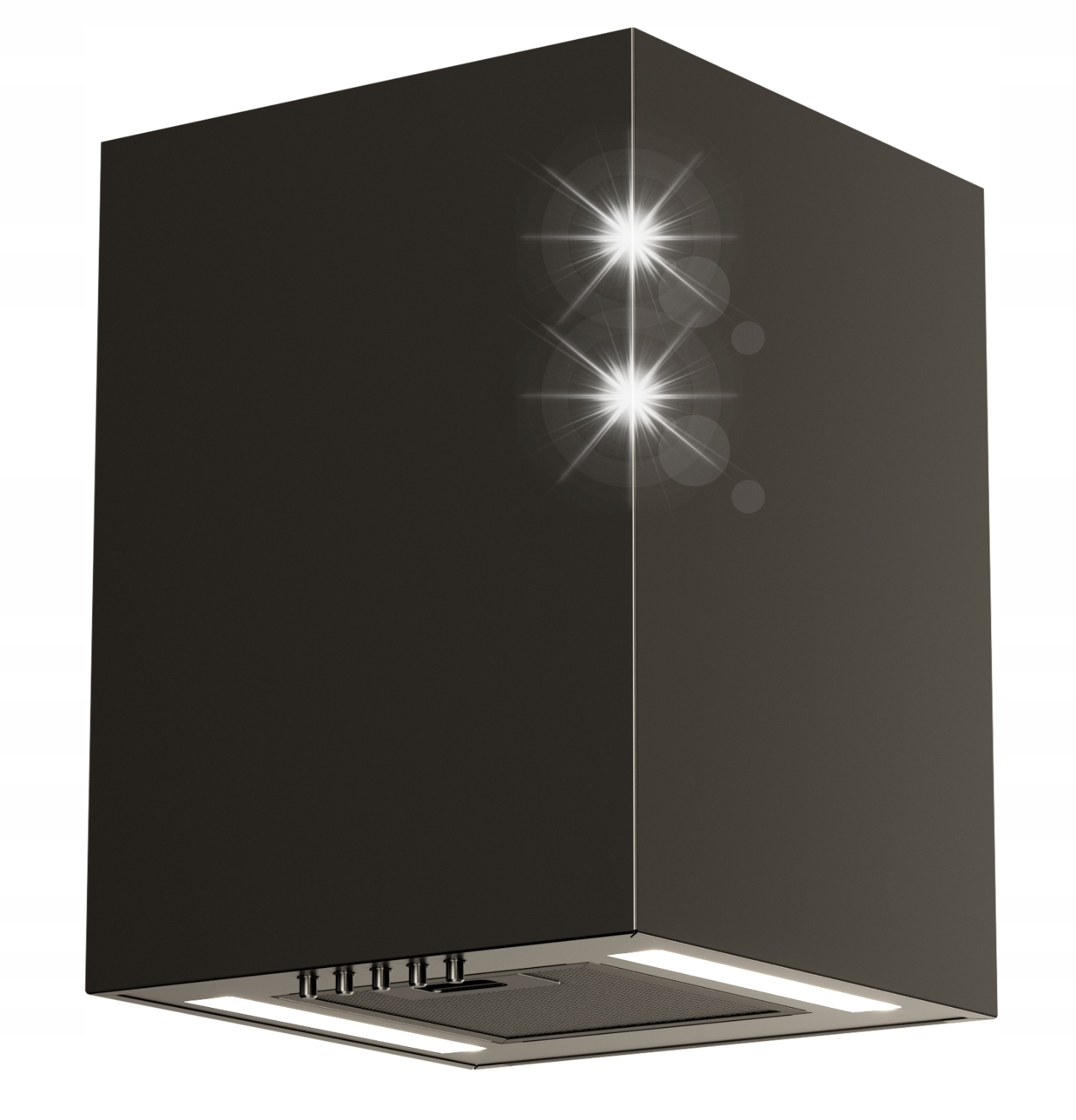 Okap kuchenny kominowy Maan Ponza Mini Wpb 430 Czarny Przyścienny