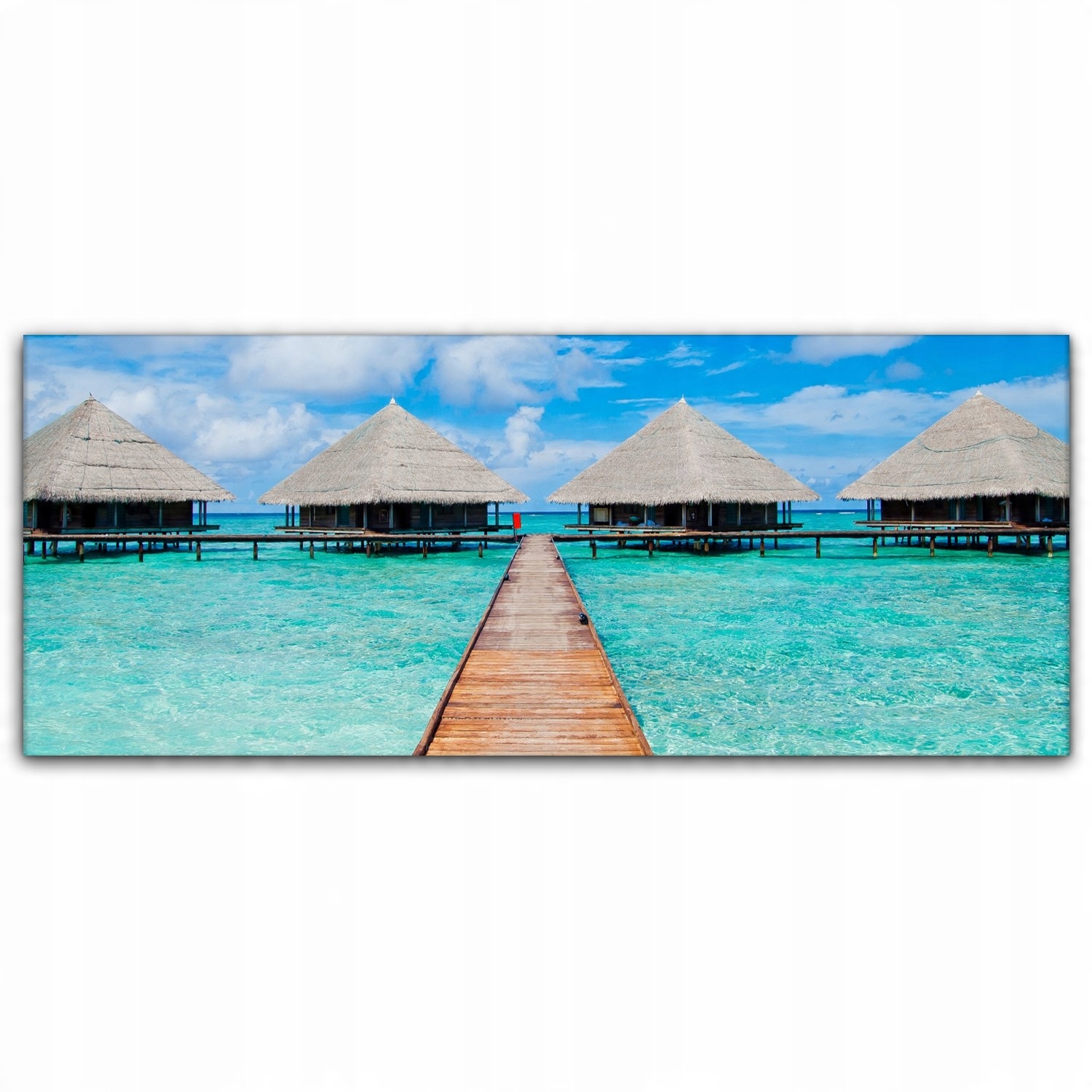 

Obraz canvas na ścianę 125x50 Malediwy Ocean Plaża