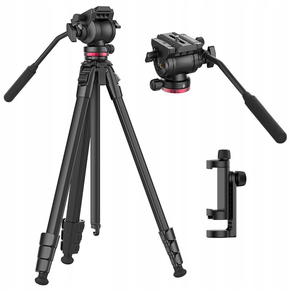 Filmový stativ s olejovou hlavou a držákem na smartphone Ulanzi Ombra Video