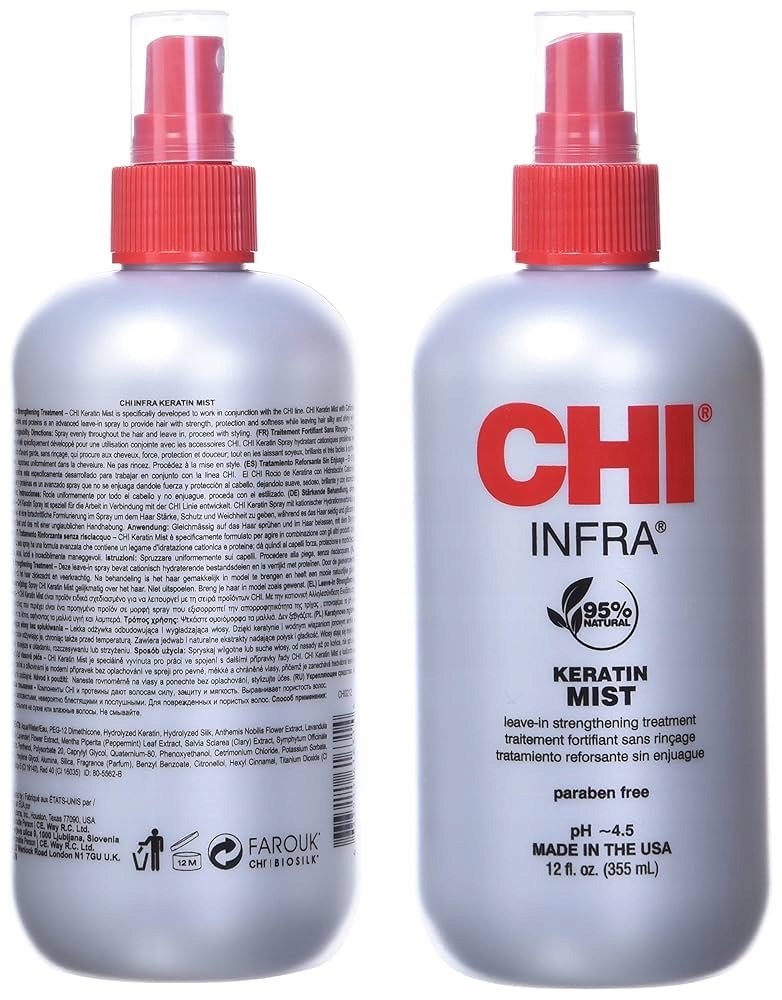 2 x Chi Keratin Mist Keratinová Mlha Na Vlasy 355 ml