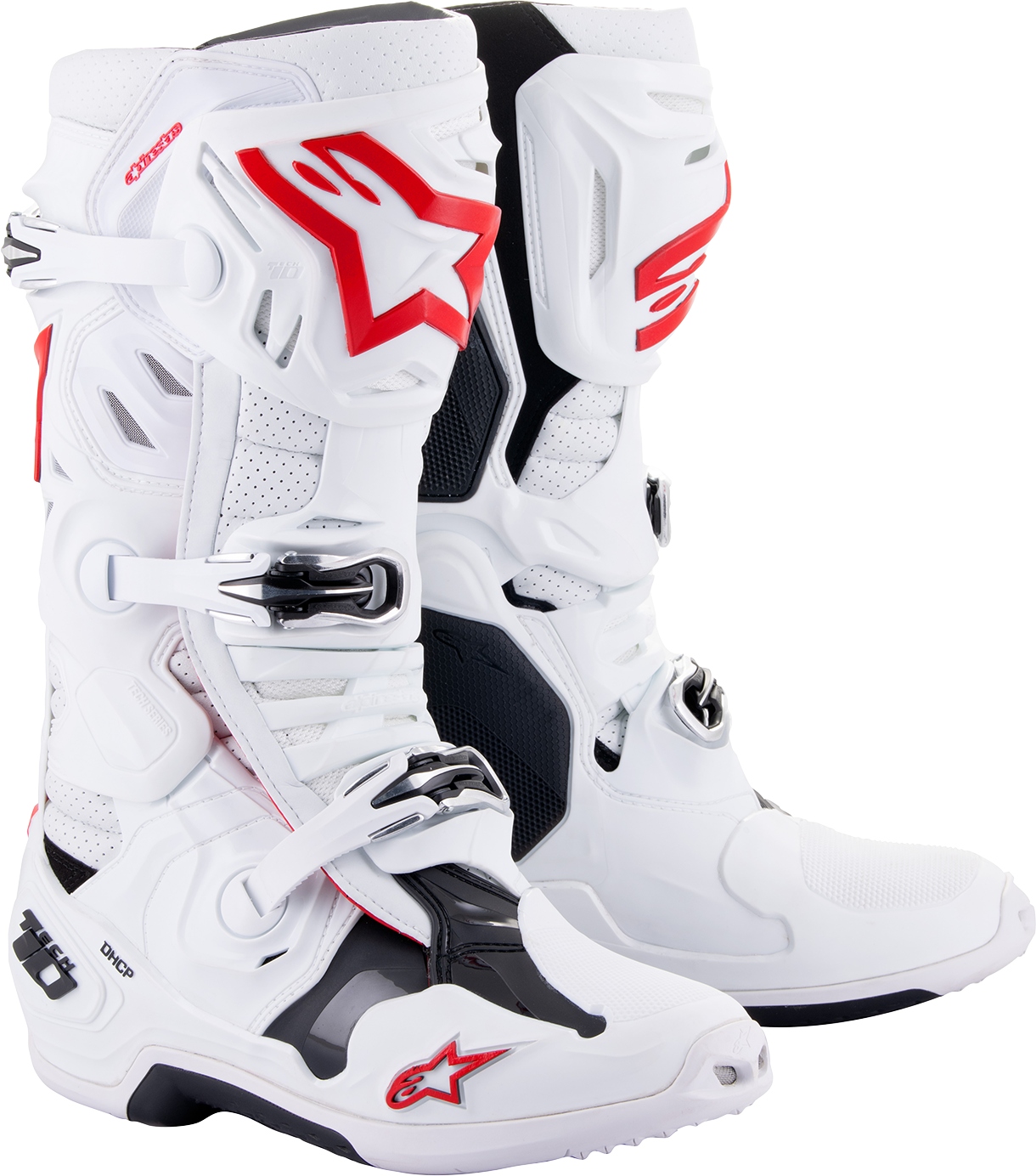 Topánky Alpinestars Tech 10 Supervented white/red 8 42