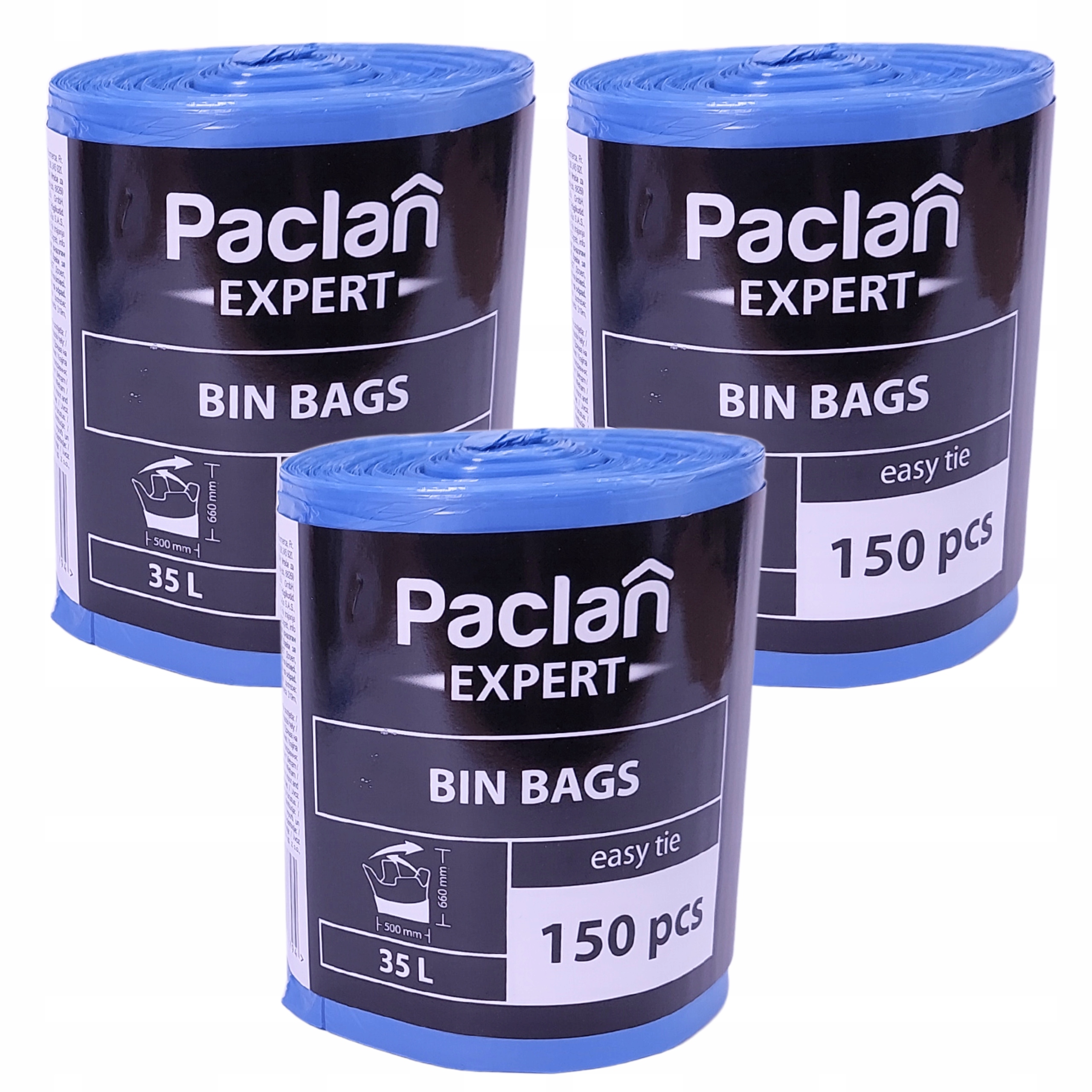 

Worki na śmieci niebieskie mocne 35l 150 szt.