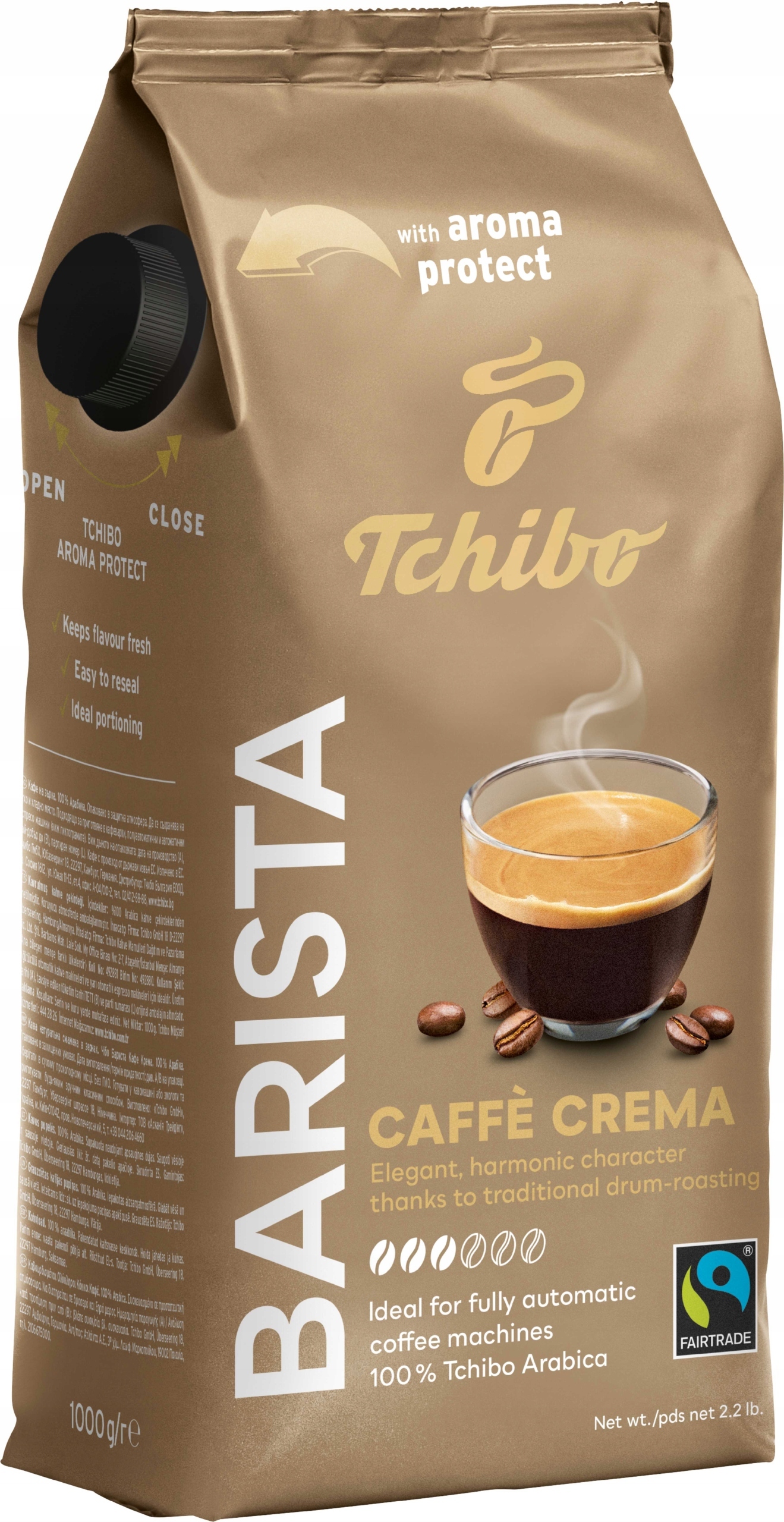 Káva zrnková Tchibo Barista Caffe Crema 1Kg