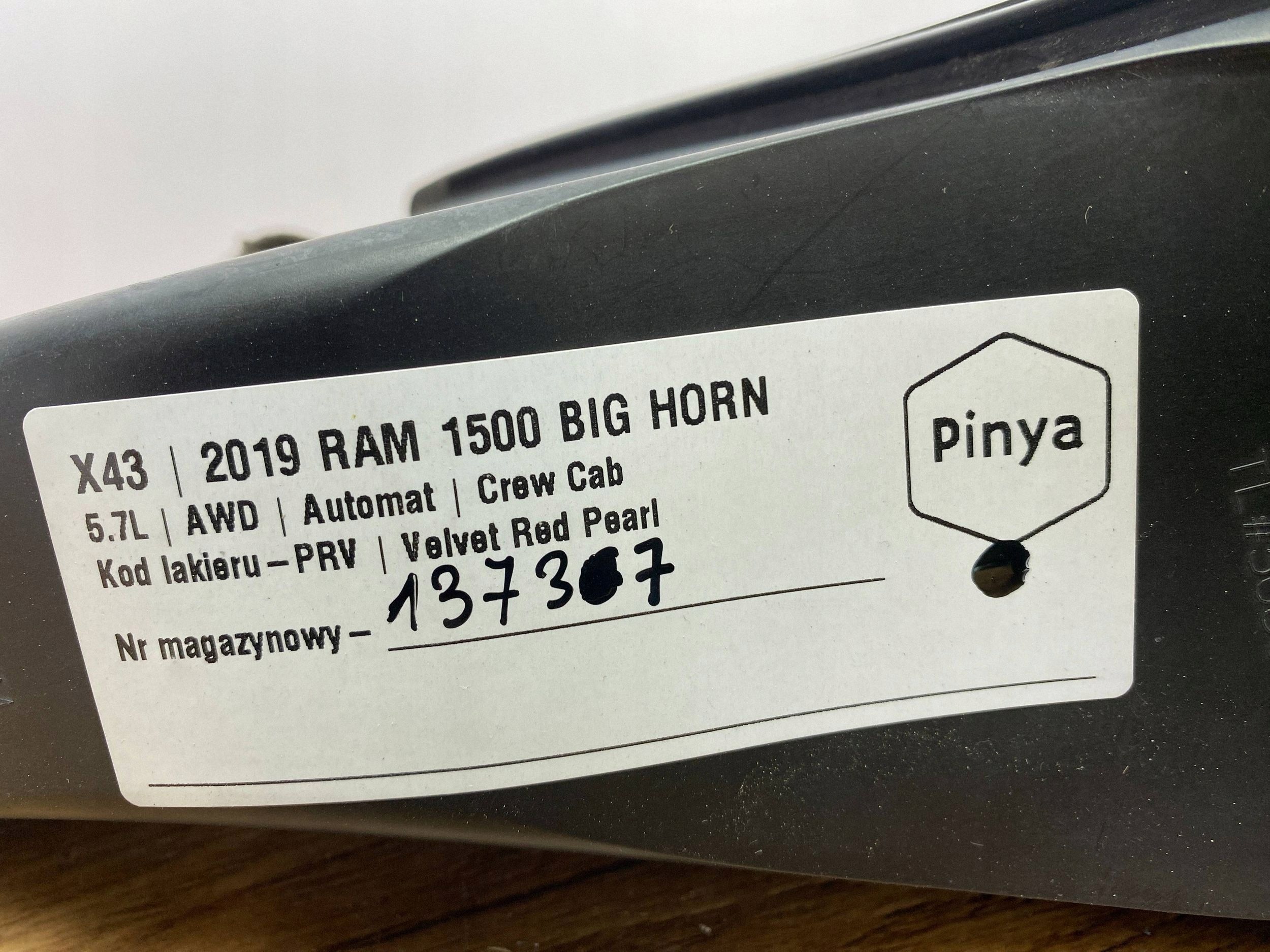 pipe dolotowa Ram 1500 DT 2019+