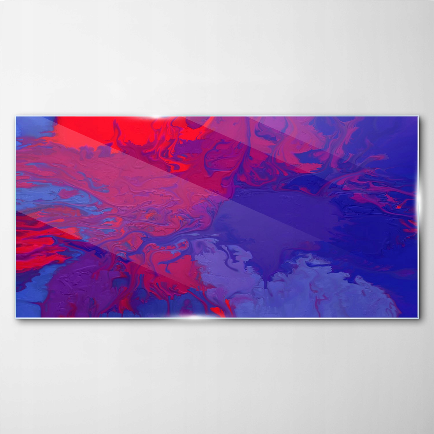 

Szklany obraz na ścianę Plamy farby 100x50 cm