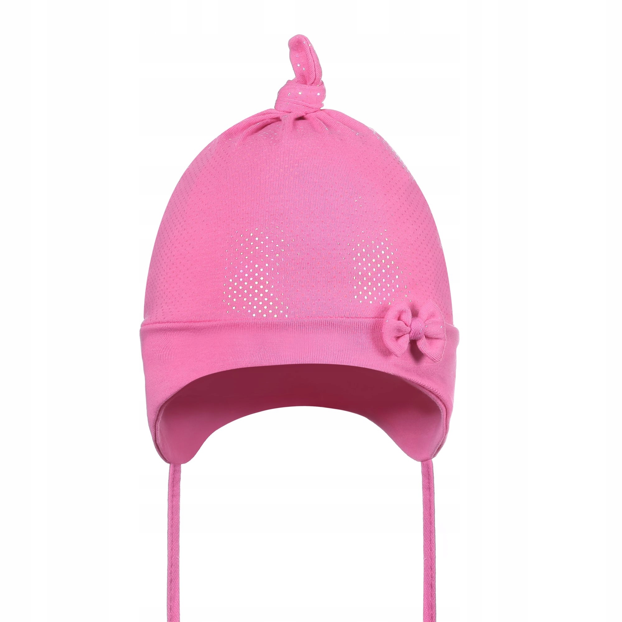 

Czapka Bawełniana Dziewczęca Wiązana Z Kokardką