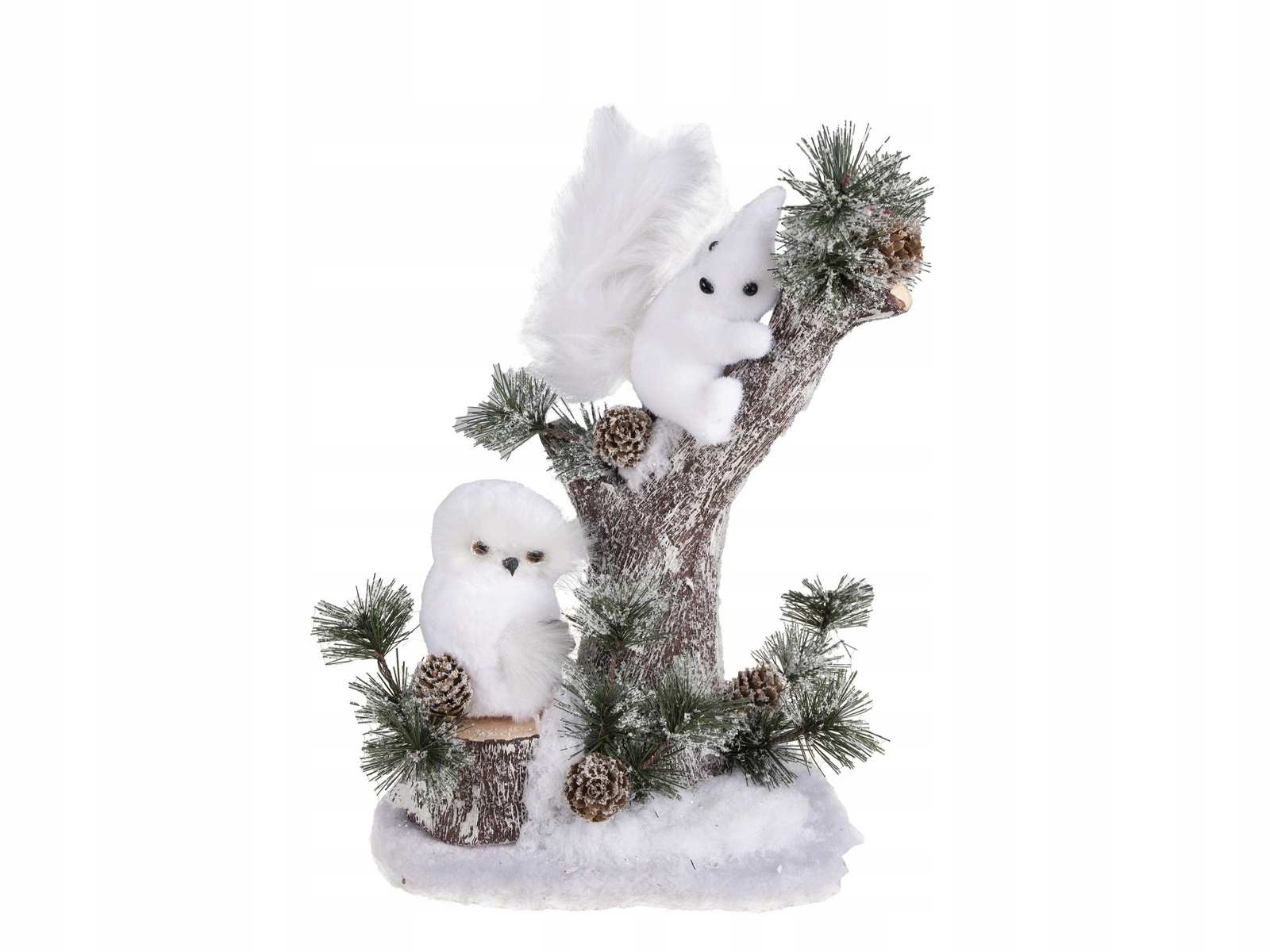 Stojací dekorace Sněhová lesní zvířátka