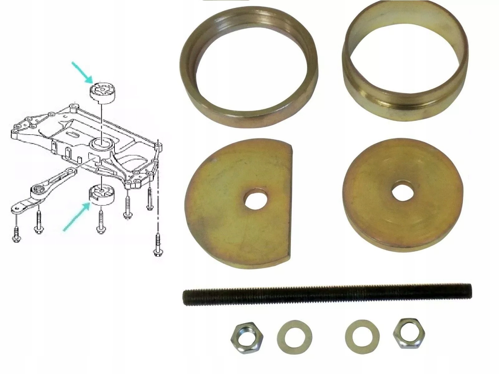 Přístroj Nástroj Na Pouzdro Polštáře Motoru Vw Skoda Passat Tiguan Vag