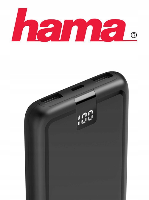 HAMA Powerbank Performance 10000mAh USB C USB A Do Telefonów Tabletów — miniatura 11