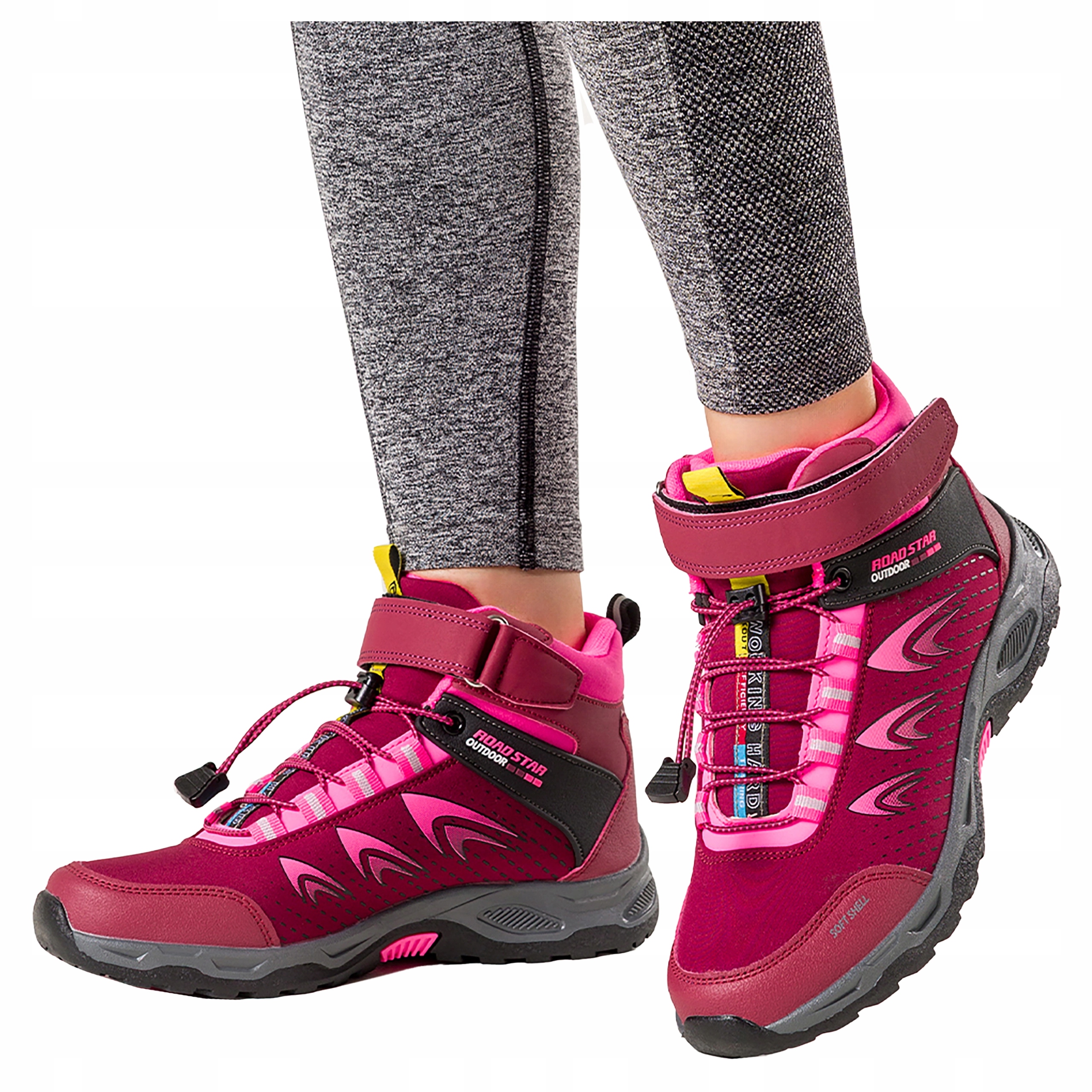 Dámská Trekingová obuv Softshell Běžící podrážka Šněrovací velikost 38