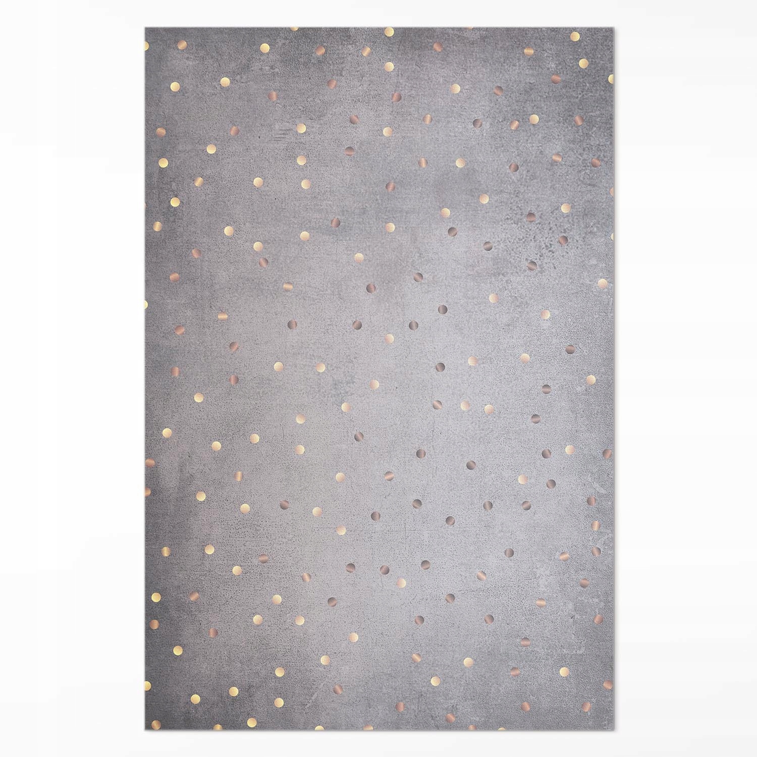 Vinylový koberec do kancelárie Jasné a tmavé bodky na šedej textúre 80 x 120 cm